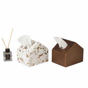 Porta Cajas de Pañuelos de Lujo al por Mayor, Diseño Único de Burbujas en Metal Dorado, Contenedor Decorativo para Guardar Toallitas Faciales para Uso en el Hogar y Hoteles - Product Image 2