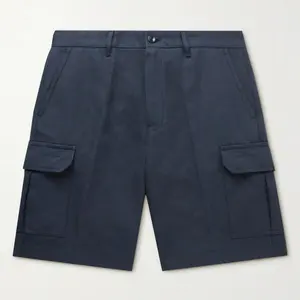 新款流行产品2024海军蓝透气弹力男士棉短裤高品质最受欢迎男士高街短裤