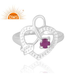 แหวนพลอยทับทิมธรรมชาติทำจากเงินสเตอริง925สินค้าขายดีล่าสุดเครื่องประดับตามสั่งสำหรับเป็นของขวัญสำหรับผู้หญิง - Product Image 3