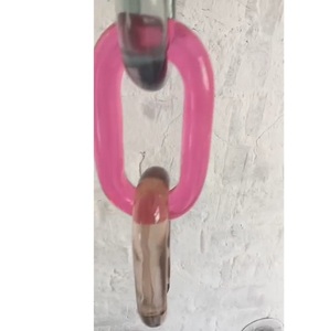 โซ่เรซินคริสตัลใสและสีสำหรับตกแต่งผนังห่วงโซ่ที่กำลังมาแรงโซ่ที่มีสีสันสวยงามถอดออกได้สำหรับปีใหม่ - Product Image 5