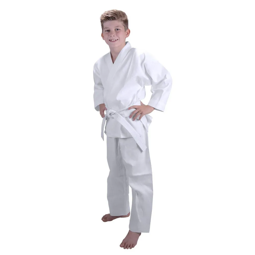 Op Maat Gemaakte Karate Uniform Custom Merk Sportkleding Unisex Katoen Martial Arts Dragen Volwassenen Martial Arts Karate Pak