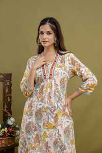 Elegant <b>Wedding</b> Wear Long Kurti Set <b>Womens</b> Ethnic Collection High Quality Fabric & Design Wholesale Factory Supplier - Product Image 6