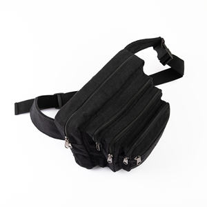 กระเป๋าคาดเอวพรีเมี่ยม-กระเป๋าคาดเอวผ้าฝ้ายและป่านกันขโมยมีสไตล์และสะดวกสบายสำหรับทุกเพศการใช้งานในชีวิตประจำวัน - Product Image 5