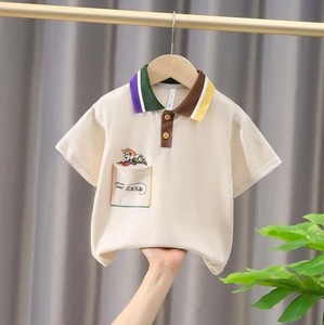 Camiseta Polo para Niños al por Mayor, de Alta Calidad, 180GSM, Tejido Suave de Poliéster/Algodón, Personalizable, Corte Holgado, Cuello Redondo, Informal - Product Image 3