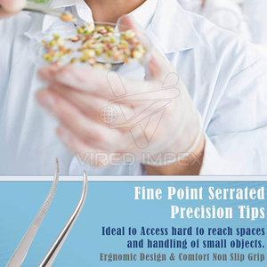 High Quality Micro Tip Tweezers Stainless Steel <b>Precision</b> <b>Tool</b> Professional Made Micro Tip Tweezers - Product Image 2