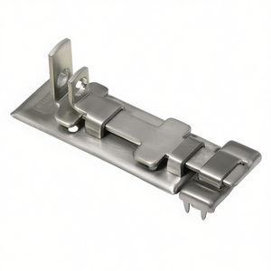 BURG-WCHTER Stainless Steel Armored Bolt 80mm Length 32.5mm Width 8mm <b>Eyelet</b> Diameter for Utility Racks - Product Image 3