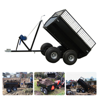 Camion de Transport Agricole RCM Remorque de Jardin Extérieur pour VTT, Benne Basculante pour Moto et VTT
