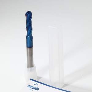 Metaldur 18*100 2ขลุ่ย65HRC สีน้ำเงินเคลือบนาโนเราเตอร์ CNC เราเตอร์มินเคลือบดีบุก4มม. 6มม. 8มม. 10มม. เส้นผ่าศูนย์กลางก้าน - Product Image 1