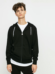 Wholesale Anti-Wrinkle Zip-up Hoodie High Quality Unisex Streetwear with Custom Logo Print Breathable and for Winter - Product Image 2