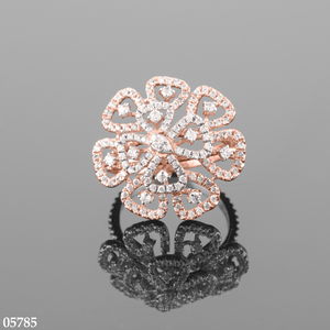 แหวนแต่งงานแหวนหมั้นของผู้หญิงคลาสสิกตัด1.5ct เต็มไปด้วยเพชร igi/ ได้รับการรับรอง14K 18K กุหลาบทอง VVS ห้องแล็บเติบโตอินเทรนด์ - Product Image 1