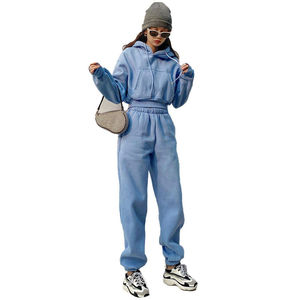 Survêtement Offre Spéciale personnalisé pour femmes à vendre en ligne Vêtements de mode décontractés Survêtement court Sweat à capuche - Product Image 2