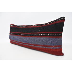 หมอนขนสัตว์โบฮีเมียนลายดอกไม้วินเทจลายดอกไม้สีแดงเข้มตกแต่งหรูหรา16X36นิ้วเน้นตกแต่งสำหรับห้องนั่งเล่นทอ18X18ตาราง - Product Image 4