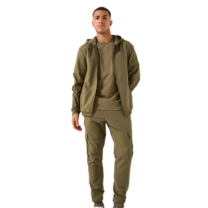 Servicio OEM, Chándales para Hombre Adulto, Tallas Grandes, con Cierre, Ropa de Entrenamiento, Ropa Casual para Hombre, Chándal Cargo para Caballeros - Product Image 1