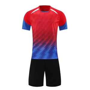 Conjunto de camiseta de fútbol de manga corta, ropa deportiva transpirable para baloncesto y fútbol, incluye camiseta, pantalones cortos, PCS-R-102 - Product Image 4