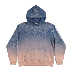 Meilleure vente – Sweat à capuche zippé pour homme en molleton 100 % coton, effet délavé soleil, poche kangourou, broderie transfert thermique diamant - Product Image 5