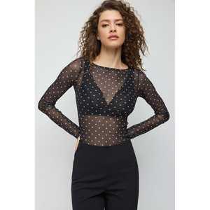 Blusa de Malla con Estampado de Lunares - Product Image 2