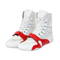 Chaussures de boxe à lacets avec semelle légère pour un jeu de pieds rapide Chaussures de boxe haute performance pour les sportifs amateurs et professionnels
