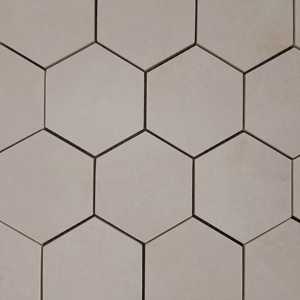 Mosaïque en porcelaine Fullbody YourSpace YourStyle 73mm | Carreaux hexagonaux de couleur beurre pour murs périphériques Murs composés Espaces de vente au détail - Product Image 1