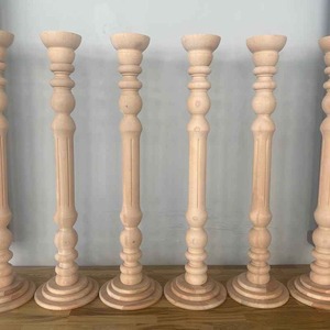 Hot Selling <b>Wooden</b> Candle <b>Holder</b> Best Quality Wood Rounded Candle <b>Holder</b> for Wedding Home Table Decoration - Product Image 4