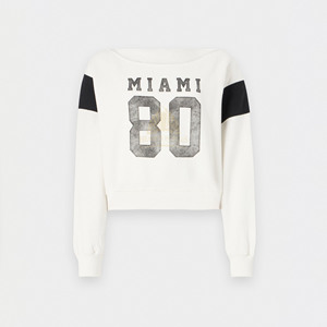 Sudadera Deportiva Corta de Manga Larga Estilo Streetwear de Invierno, Cuello Redondo, Estampado, 100% Algodón para Mujer, Personalizable - Product Image 5