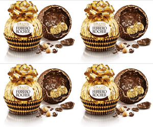 Delicioso bombón Ferrero Rocher extragrande con centro cremoso y cubierta crujiente de avellanas - Product Image 1