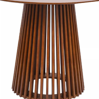 Table de salle à manger ronde fabriquée en Espagne Table en bois de style nordique pour la maison prête pour l'exportation
