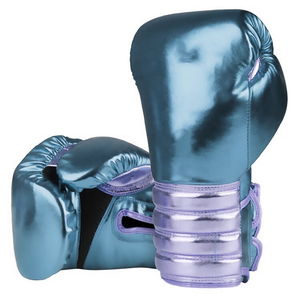 Guantes de boxeo de cuero brillante, diseño personalizado para gimnasio, boxeo, exportación desde Pakistán, venta al por mayor - Product Image 4