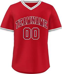 Conjunto de uniforme de Béisbol Juvenil personalizado camiseta de béisbol abotonada bordada sublimada camiseta de béisbol del equipo camisetas - Product Image 3