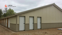Bâtiment commercial résistant au vent, bâtiment métallique multi-usages, chambre froide sécurisée, structure en acier, entrepôt