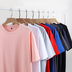 เสื้อยืดสีดำสีขาวสำหรับผู้ชายเสื้อยืดพิมพ์ลายโลโก้ผ้าฝ้าย100% 210กรัมแบบกำหนดเอง - Product Image 1