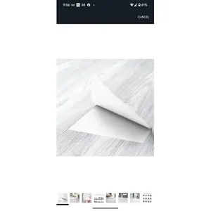 FunStick 15 piezas de madera natural Peel and Stick Baldosas 6 "x 36" Suelo de vinilo blanco - Product Image 1