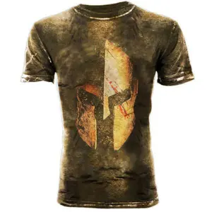 Camiseta Vintage para Hombre al por Mayor, Personalizada, de Peso Pesado, de Poliéster/Algodón, Tejida, Ecológica, de Secado Rápido, con Hombros Caídos, Lisa, Talla Grande - Product Image 6