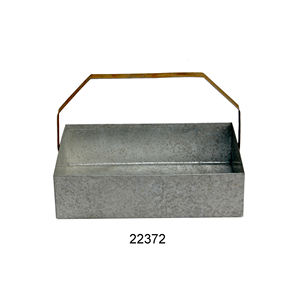 Cubo de gran tamaño altamente exigente en acabado rústico Galvanizado Nuevo Cubo de último diseño para almacenamiento - Product Image 6