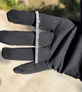 Pulsera de Tenis de Plata de Ley 925 con Moissanita VVS de 4 mm, Certificada por GRA, Cadena Fina para Mujer, Regalo de Aniversario o Fiesta - Product Image 1