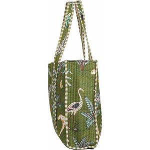 Sacs à main pour femmes imprimé de la jungle fait à la main en coton écologique matelassé sac fourre-tout pour femmes sacs à main pour femmes sac de luxe pour femmes - Product Image 3