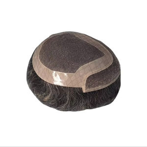 Peluca de Cabello Humano Taz Hair BD, Ondulado, Prótesis Capilar, 100% Cabello Remy Chino, con Frente de Encaje y Base Mono - Product Image 1