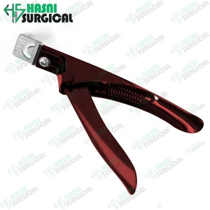 Coupe-ongles manuel en acier inoxydable de haute qualité pour manucure, outil de coupe d'ongles en acrylique, coupe-ongles chirurgical Hasni, logo et couleur personnalisés - Product Image 5