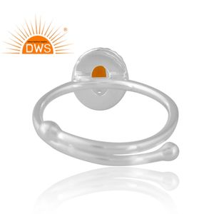 New Design Silver Natural Carnelian Gemstone Ring Custom Design Jewelry <b>For</b> Women <b>Gift</b> <b>For</b> <b>Her</b> - Product Image 2