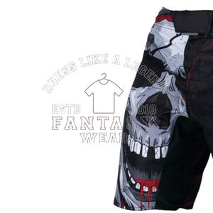 Pantalones Cortos de Fitness MMA con Transferencia Térmica y Logotipo Personalizado FANTASY WEAR OEM Premium, Pantalones Cortos con Logotipo Preimpreso - Product Image 3