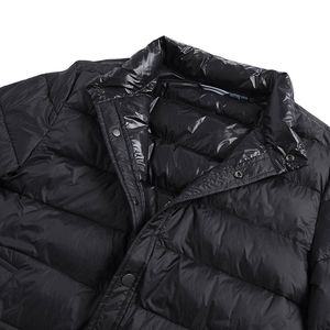 Chaqueta Acolchada con Capucha Impermeable y Transpirable Personalizada con Logotipo OEM para Hombre, Chaqueta Casual de Invierno con Bolsillos, Diseño Sólido, la Mejor - Product Image 4