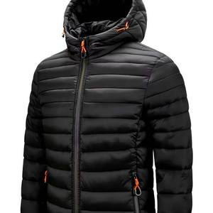 2026 OEM service <b>Men's</b> XS Winter Puffer <b>Jacket</b> High-Street Style Hooded <b>Long</b> Sleeve Waterproof Windproof Canvas Made Polyester - Product Image 3