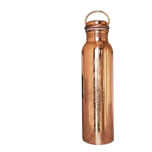 Botella de Agua de Cobre Puro, Diseño de Panal de Abeja con Corte de Diamante Negro Antiguo, Ayurvédica, a Prueba de Fugas, Recipiente de Metal para Beber, para la Salud, en Venta - Product Image 5