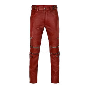 Pantalones de Lona Casuales de Cuero Genuino de Alta Calidad para Hombre, Ligeros, Ajustables, con Cintura Elástica, Resistentes al Viento y de Secado Rápido - Product Image 1