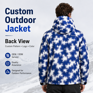 IKDEER Fabricantes de Sudaderas Personalizadas, Chaqueta Ligera Cortavientos para Hombre, Chaqueta de Nylon de Lujo para Exteriores, Impermeable, <span class=keywords><strong>con</strong></span> Cierre y <span class=keywords><strong>Capucha</strong></span> Estampada - Product Image 2