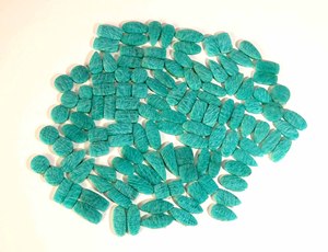 Amazonite naturelle Paire de cabochons de pierres précieuses en vrac Mélange de formes et de tailles Paire d'amazonite Lot de pierres précieuses Fabrication de bijoux - Product Image 3
