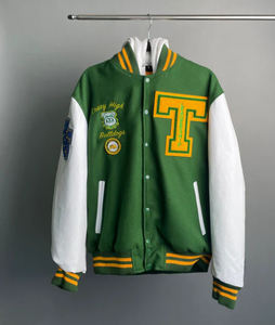 Lana Cuerpo Mangas de cuero Varsity chaquetas fabricante en Pakistán - Product Image 5