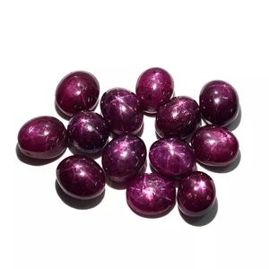 Đá Ruby Sao tự nhiên, chất lượng cao, dạng cabochon, bán buôn số lượng lớn, đá quý tự nhiên từ Ấn Độ, đá quý đã được hiệu chỉnh - Product Image 1