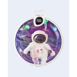 Piatti a tema spaziale per feste, 23 cm, 8 pezzi, articoli usa e getta per feste - Product Image 1
