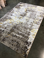 Fabricant de tapis turcs Gaziantep Adiva, tapis en cachemire shaggy, résistant aux plis, avec support en jute, poils moyens de 0,4 à 0,6 pouces.