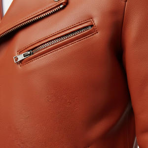 เสื้อแจ็กเก็ตหนังแกะสำหรับผู้ชายเสื้อแจ็กเก็ตหนังมอเตอร์ไซค์แบบปรับแต่งได้เสื้อแจ็กเก็ตอุ่นทันสมัยทนทานแฟชั่นสำหรับนักขี่มอเตอร์ไซค์ - Product Image 5